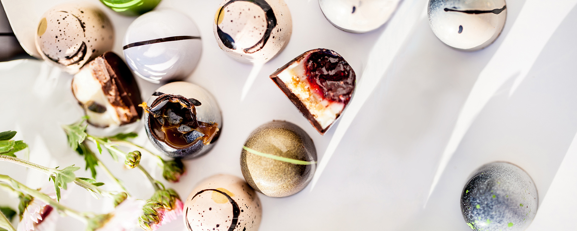 A table with several different desserts on it.