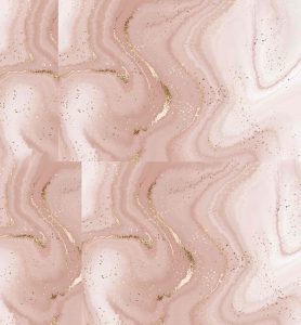 A pink and white background with swirls of paint.