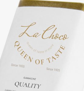 A close up of the label on a wine bottle