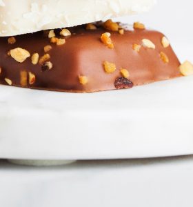 A close up of some food on top of a plate