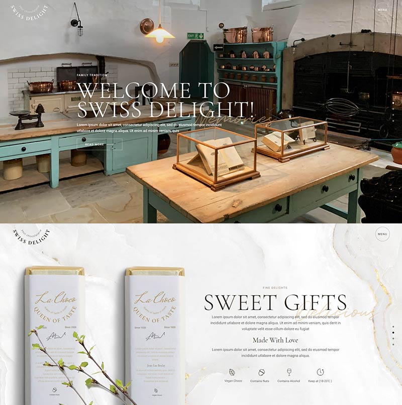 A website with a lot of different types of goods