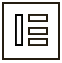 A black square with an i on it.