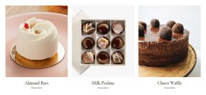 A collage of three different types of desserts.