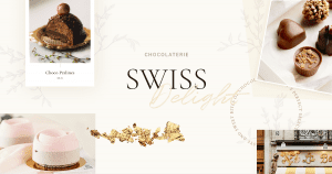 A collage of different types of chocolates.