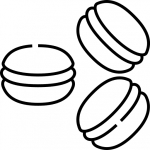 A black background with a white circle in the middle.