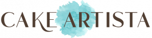 A blue watercolor splash with the word art in it.